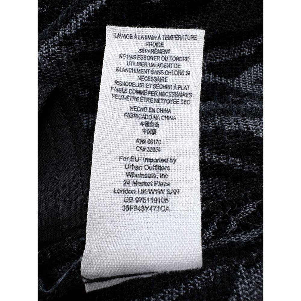 Free People Chenille Zebra Drop Waist Pleated Mini Dress Pockets Boho Fall XS - Picture 15 of 16